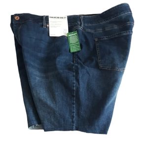 New American Rag Cie 20W Queen Wash Cutoff Raw Hem Blue Jean Shorts